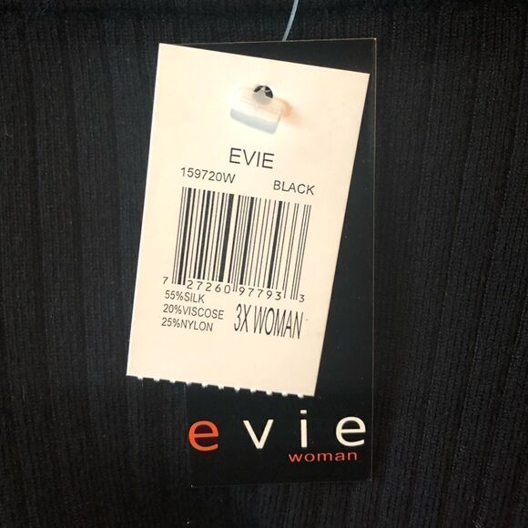NWT! Evie silk blend black knitted top.‎ - Picture 4 of 11